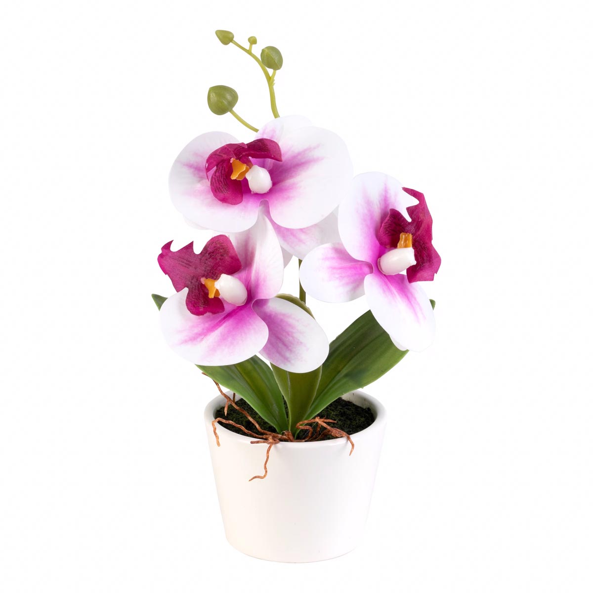 Die moderne Hausfrau Umělá Orchidej v květináči