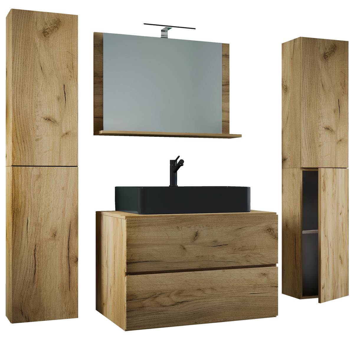 VCM Koupelnová sestava Lendas BL XL 80 cm, dub medový