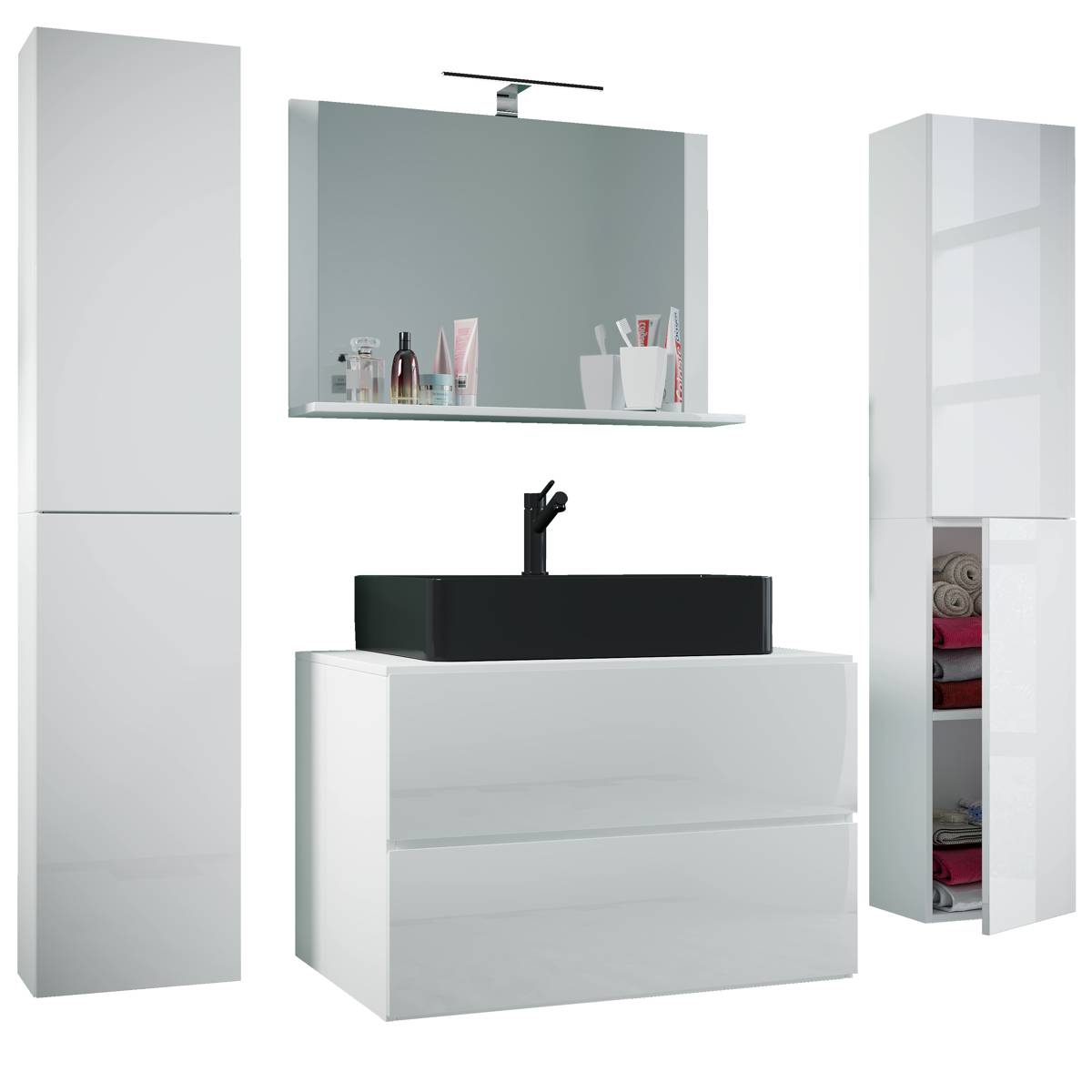 VCM Koupelnová sestava Lendas BL XL 80 cm, bílá