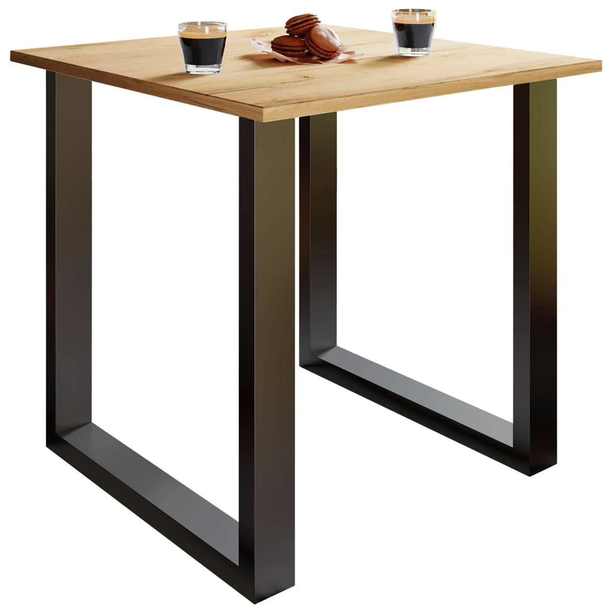 VCM Jídelní stůl Xona 80x80 U-nohy, dub medový