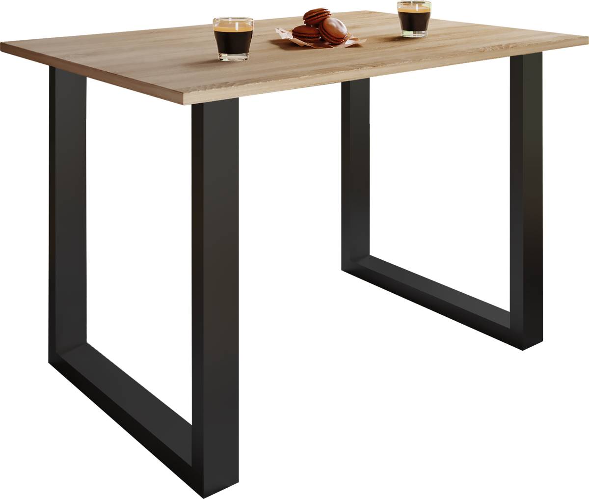 VCM Jídelní stůl Xona 110x80 U-nohy, dub sonoma