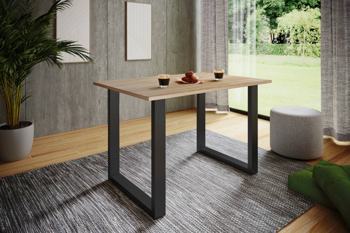 VCM Jídelní stůl Xona 110x80 U-nohy, dub sonoma