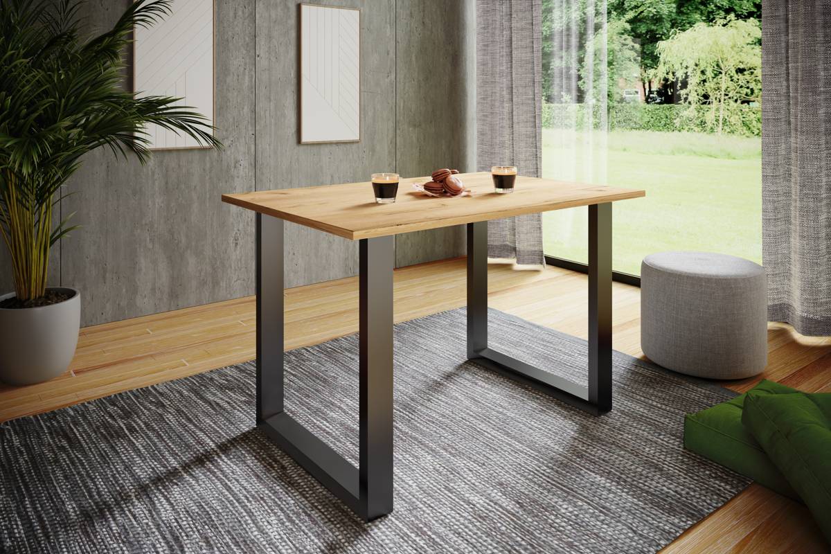 VCM Jídelní stůl Xona 110x80 U-nohy, dub medový