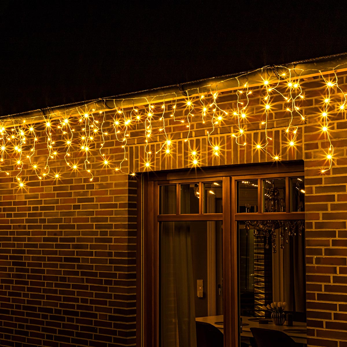 Haushalt international Světelný závěs Ledový déšť, 400 LED