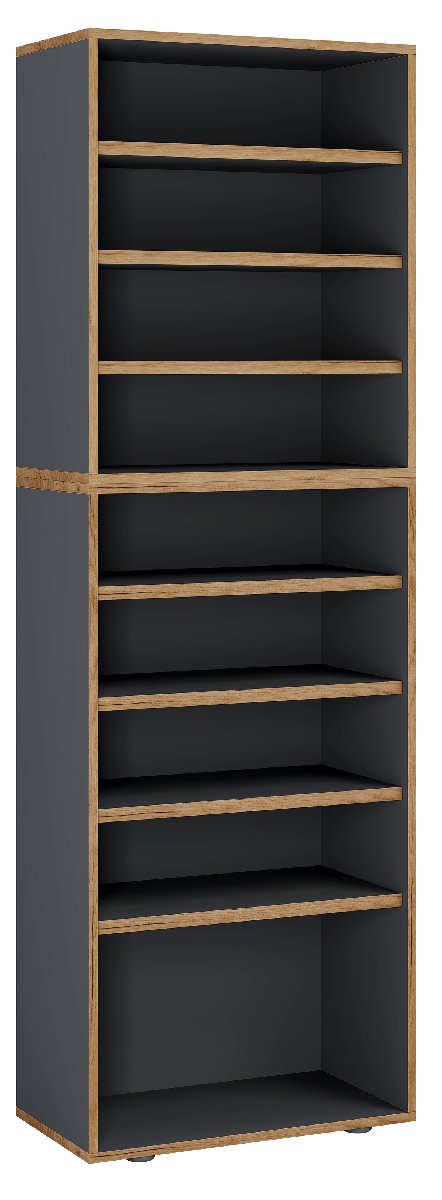 Botník VCM „Salia“ B60 XXL 9-přihrádkový, antracitový