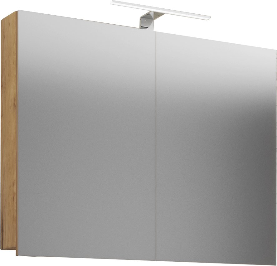 VCM LED zrcadlová skříňka 80 cm "VCB 1", dub medový