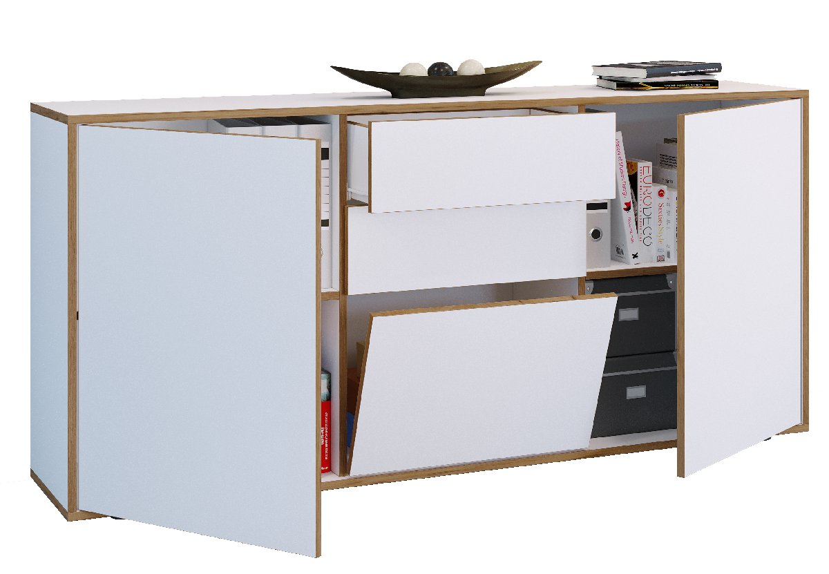 VCM Komoda „Salia“ B160, bílá