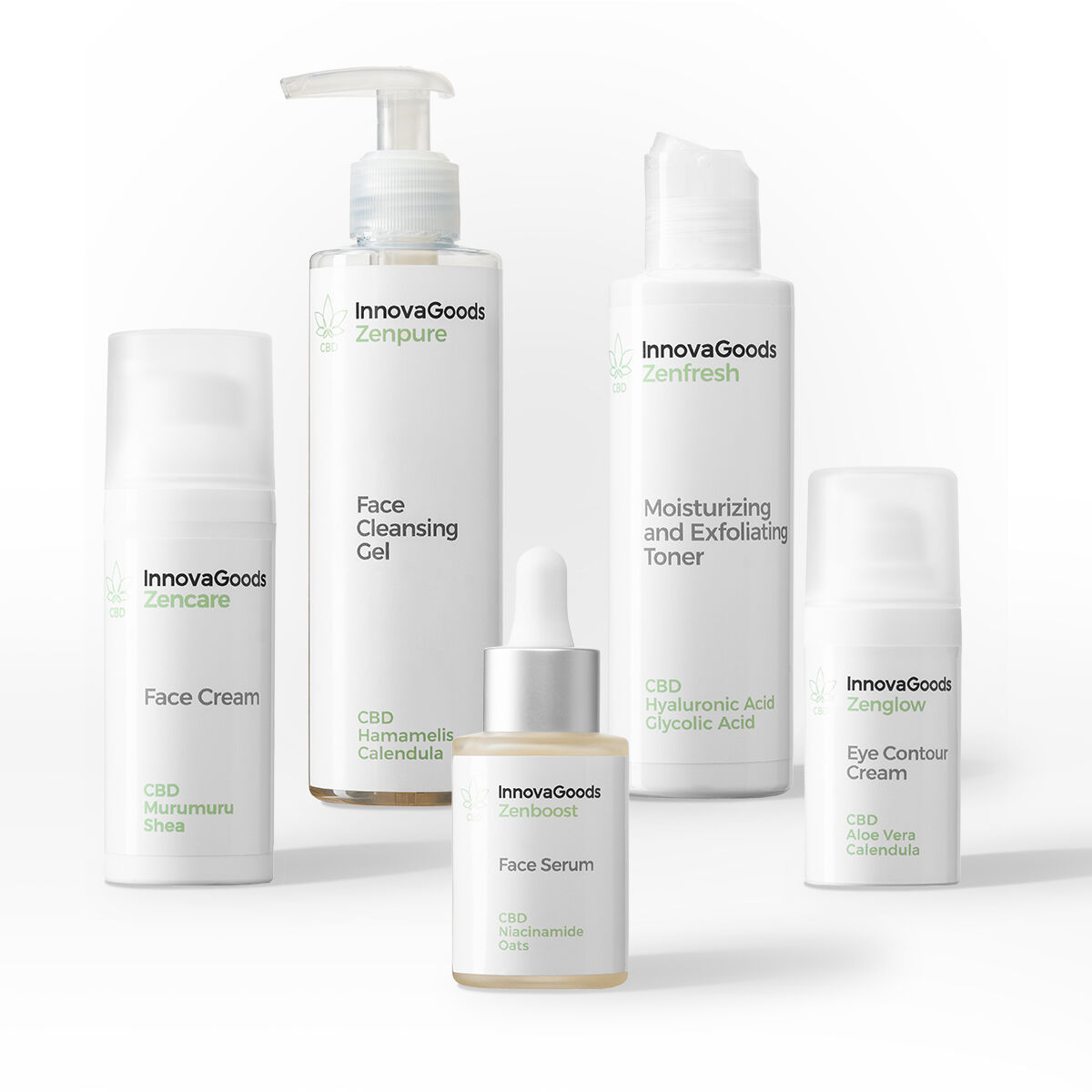 InnovaGoods Balíček rutiny na obličej CBD