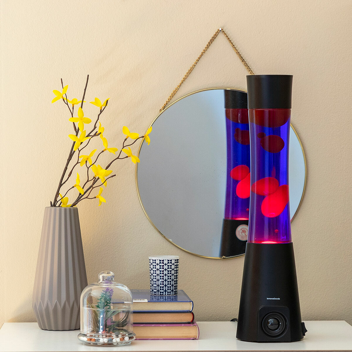 InnovaGoods Lávová lampa s reproduktorem Maglamp