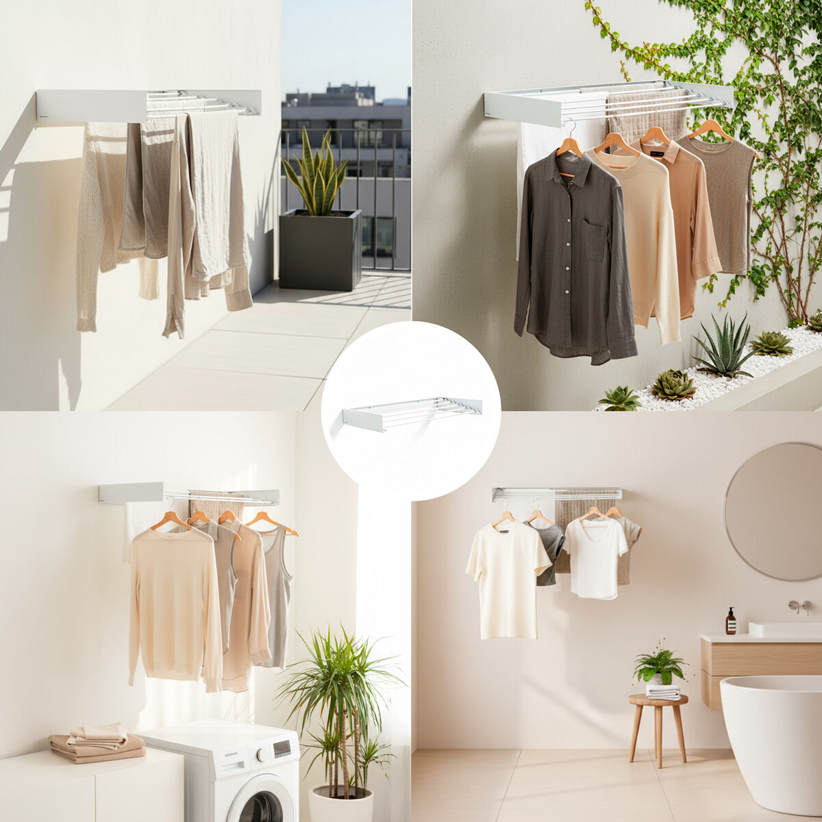 InnovaGoods Nástěnný sušák na prádlo Dryva 80