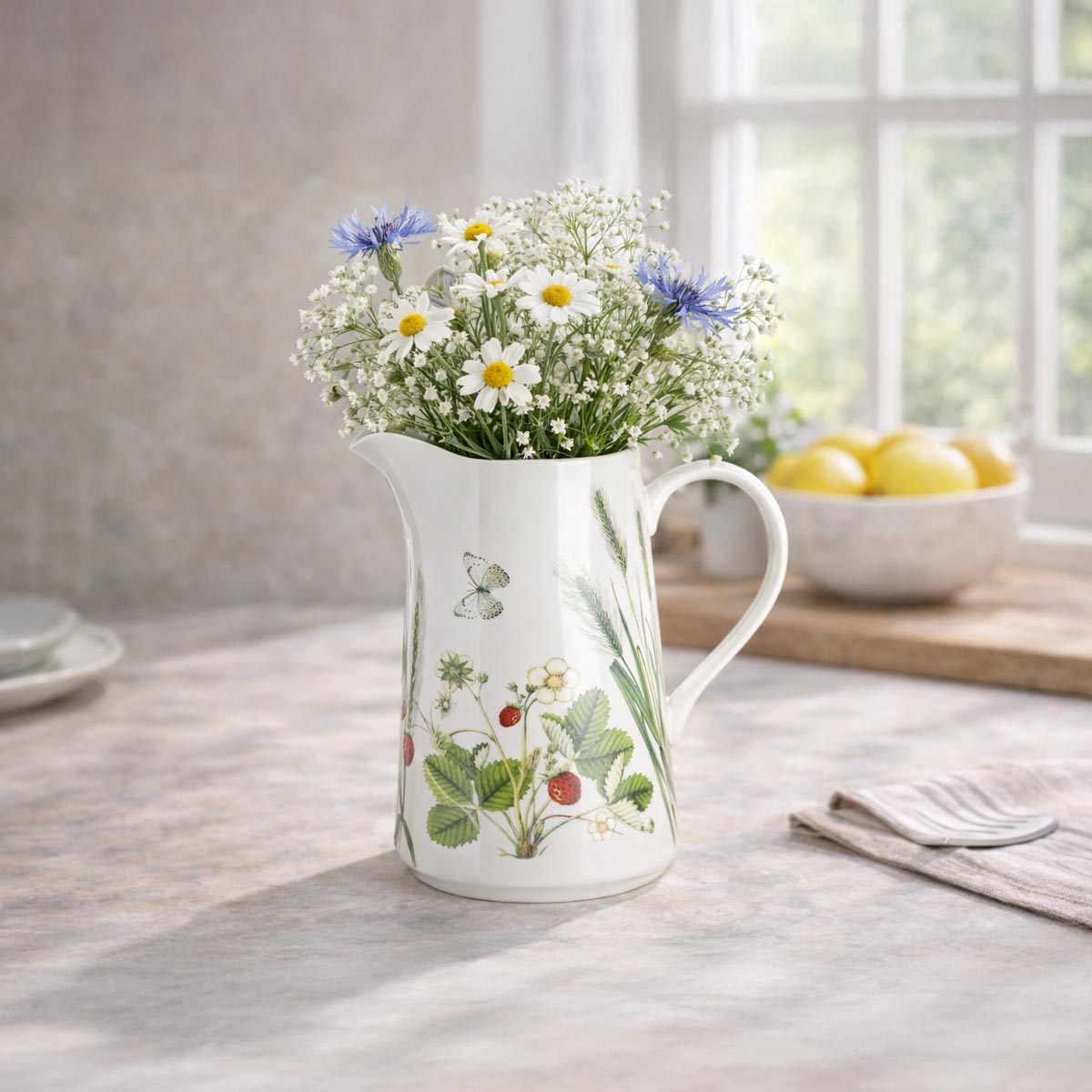 Gilde Porcelánový džbán Divoké květy