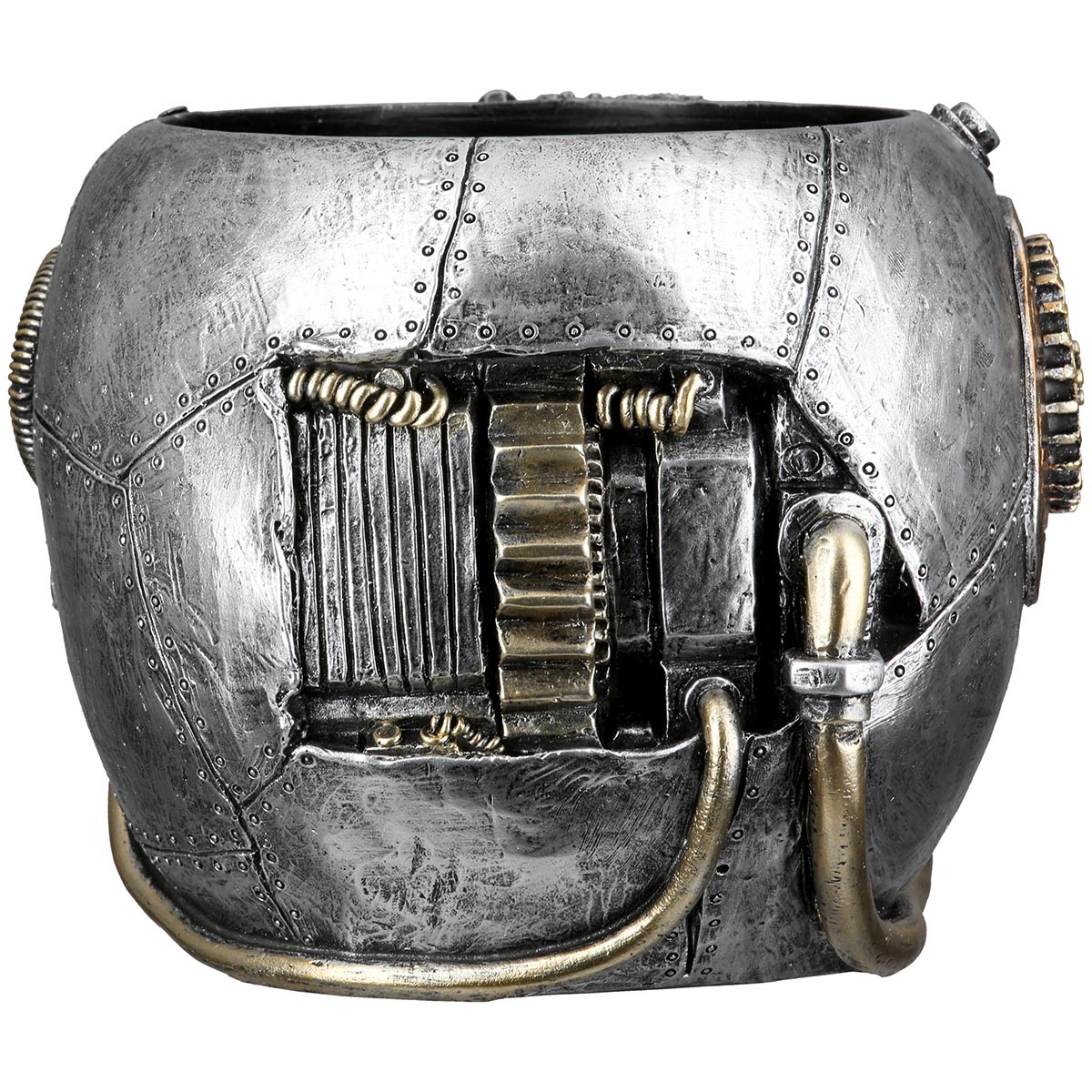 Gilde Steampunk květináč Lebka