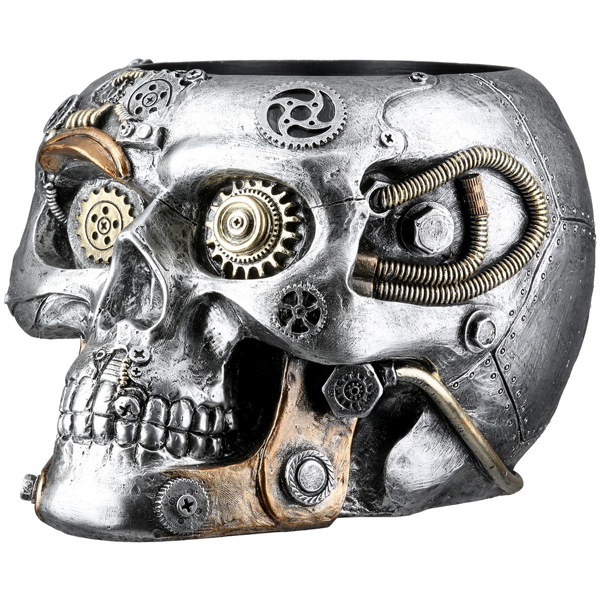 Gilde Steampunk květináč Lebka
