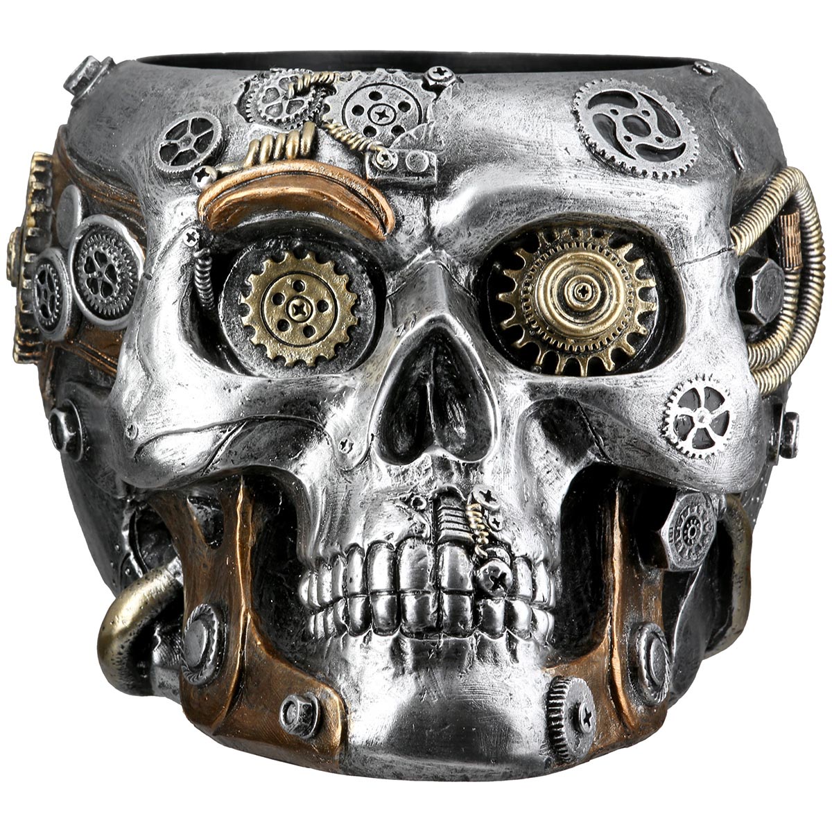 Gilde Steampunk květináč Lebka