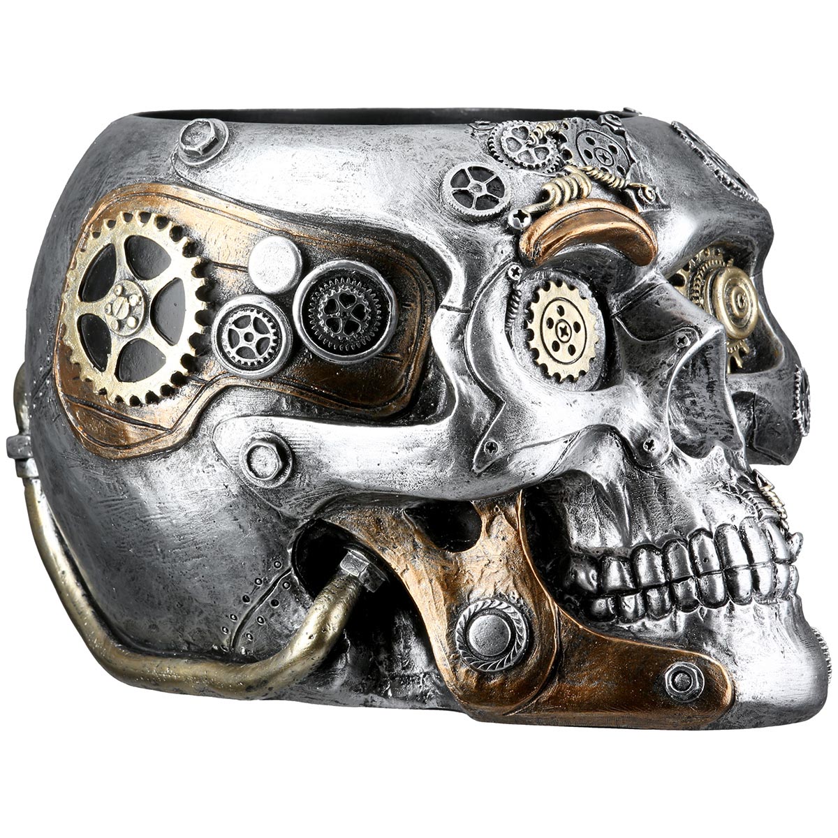 Gilde Steampunk květináč Lebka