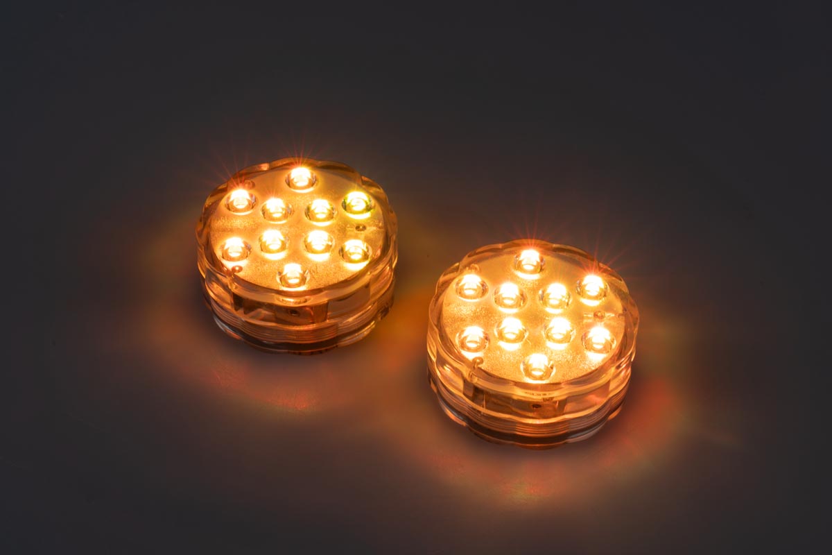 LED plovoucí světla, 2 kusy