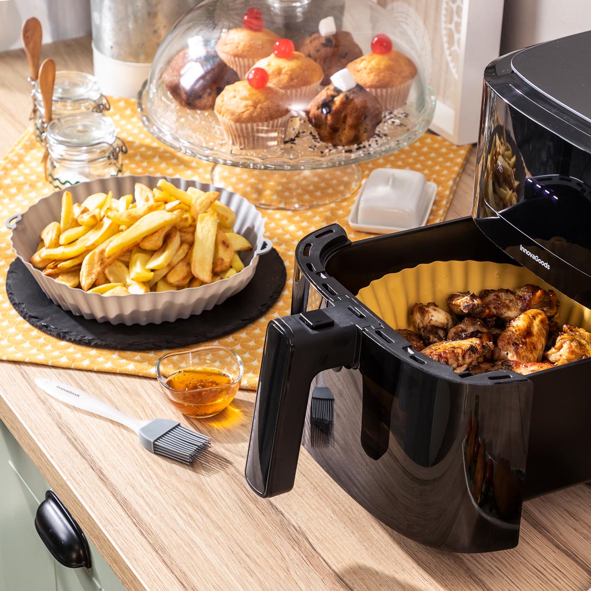 InnovaGoods Silikonové formy do fritézy Mollicon