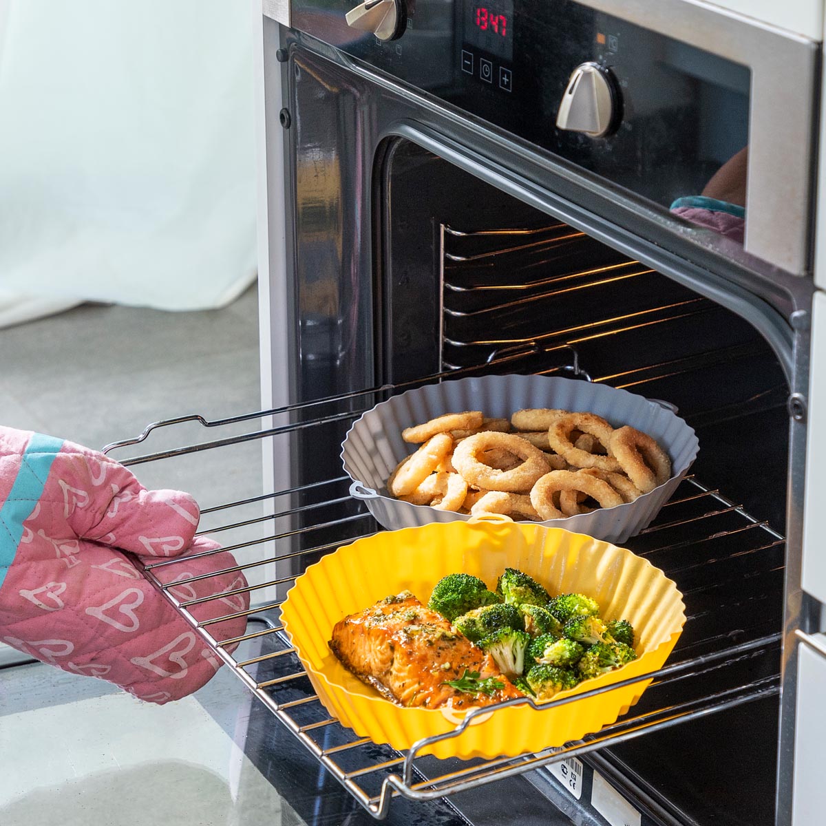 InnovaGoods Silikonové formy do fritézy Mollicon