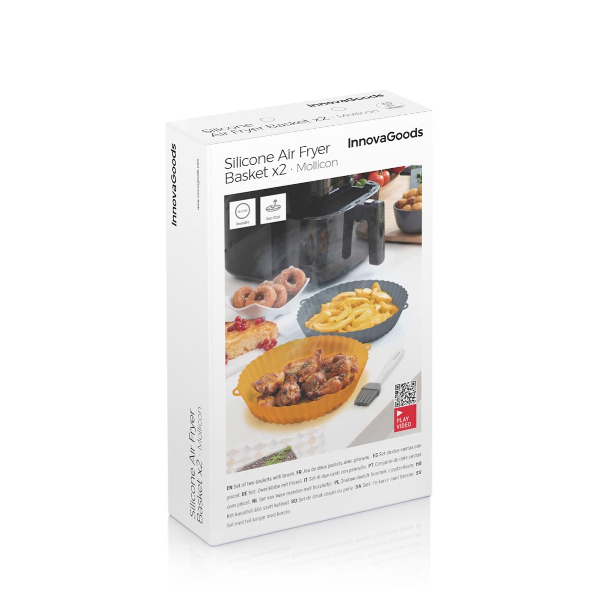 InnovaGoods Silikonové formy do fritézy Mollicon