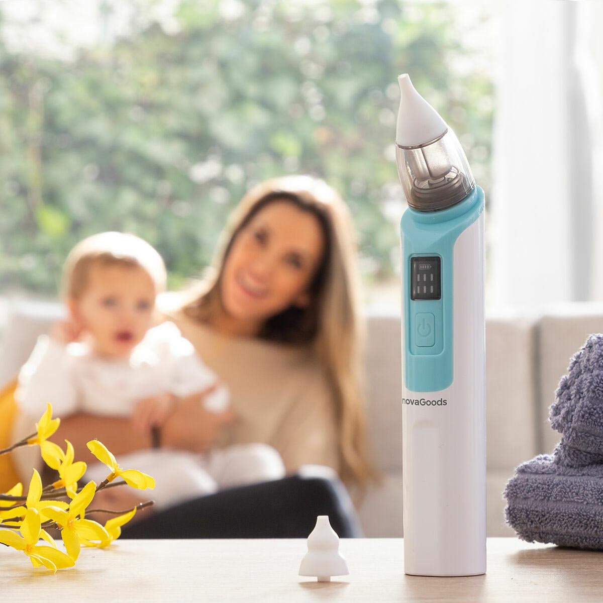 InnovaGoods Dobíjecí nosní odsávačka pro miminka Nizi