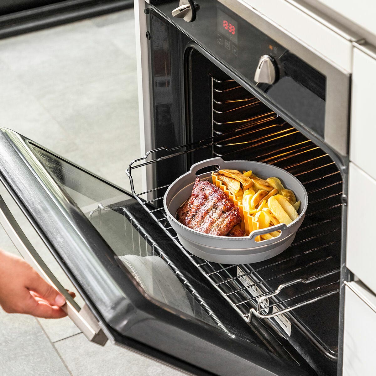 InnovaGoods Silikonová forma do horkovzdušné fritézy Flyynner