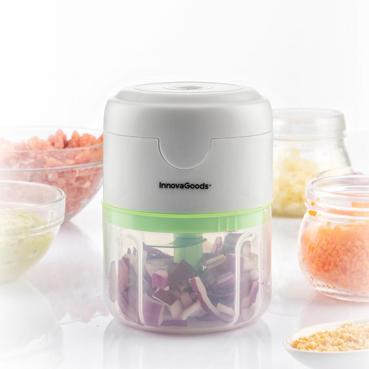 InnovaGoods Dobíjecí přenosný mini sekáček Echoppie