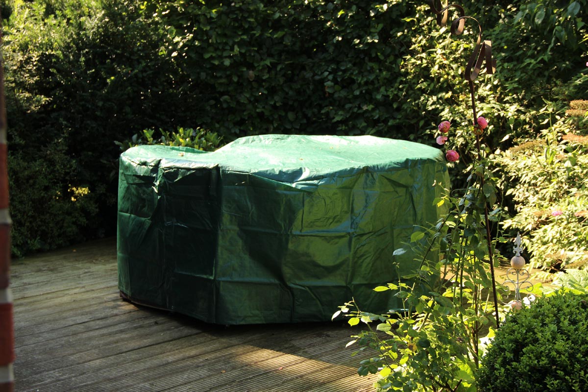 Videx Garden Ochranný obal na zahradní set kulatý L, zelený