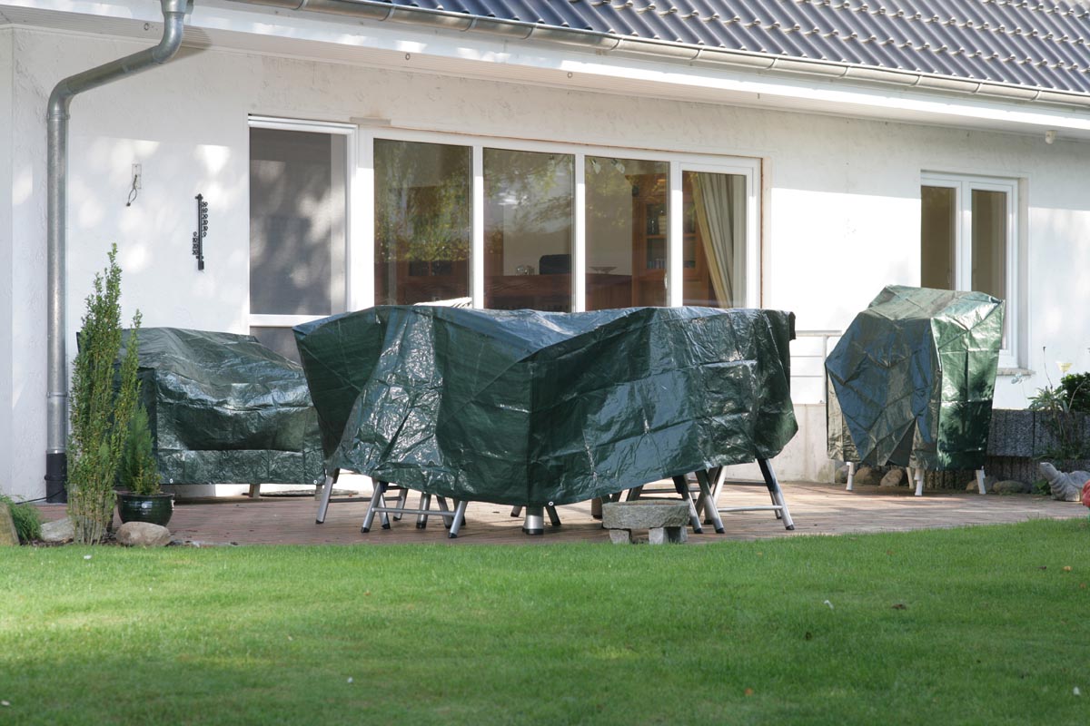 Videx Garden Ochranný obal na zahradní set podlouhlý M, zelený