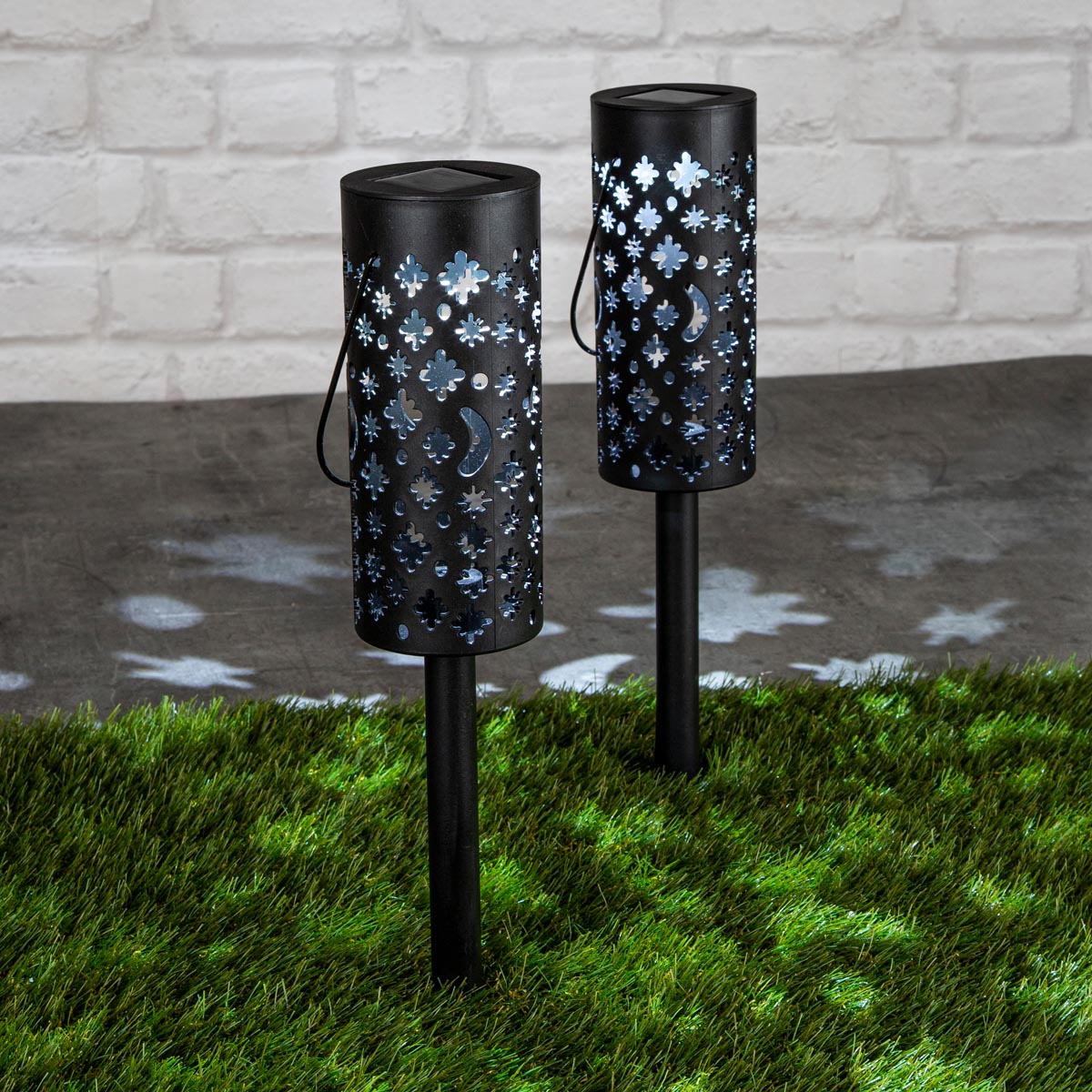 Haushalt International Zahradní solární stínová lampa 2v1, 2 ks