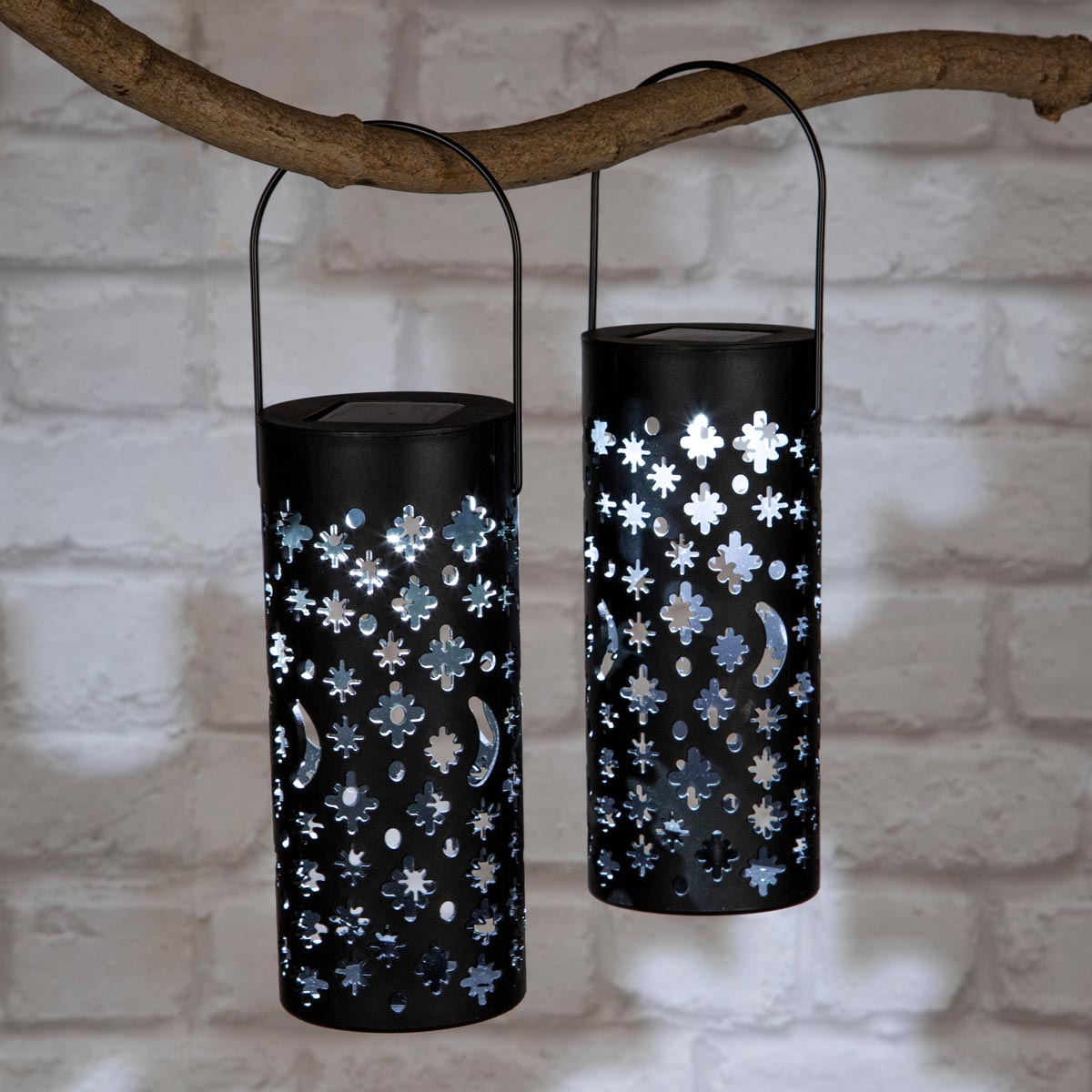 Haushalt International Zahradní solární stínová lampa 2v1, 2 ks