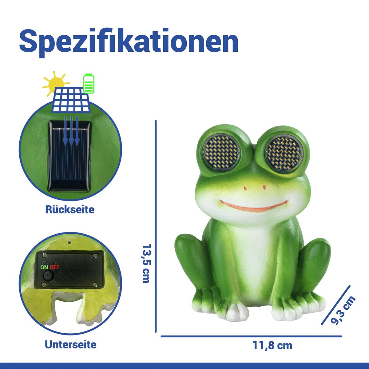 WENKO LED Solární zahradní soška Žába