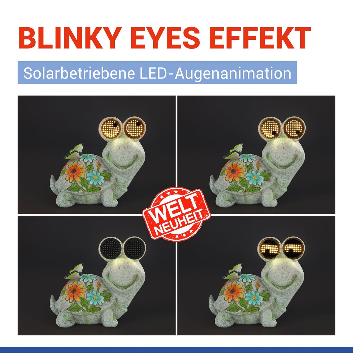WENKO LED Solární zahradní soška Želva
