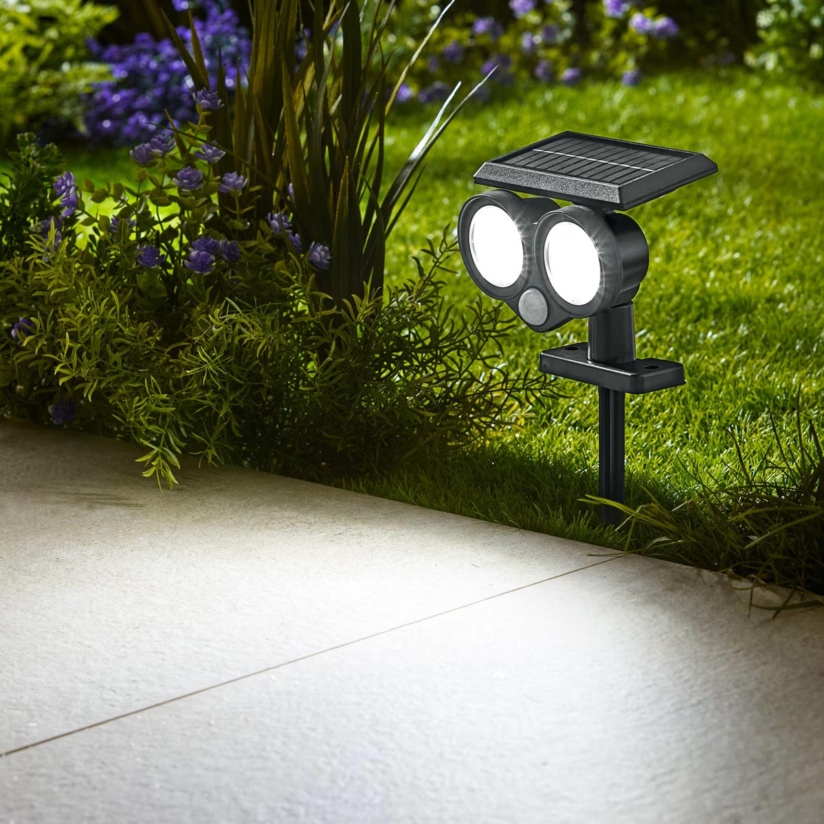 Die moderne Hausfrau Solární LED reflektor 2v1