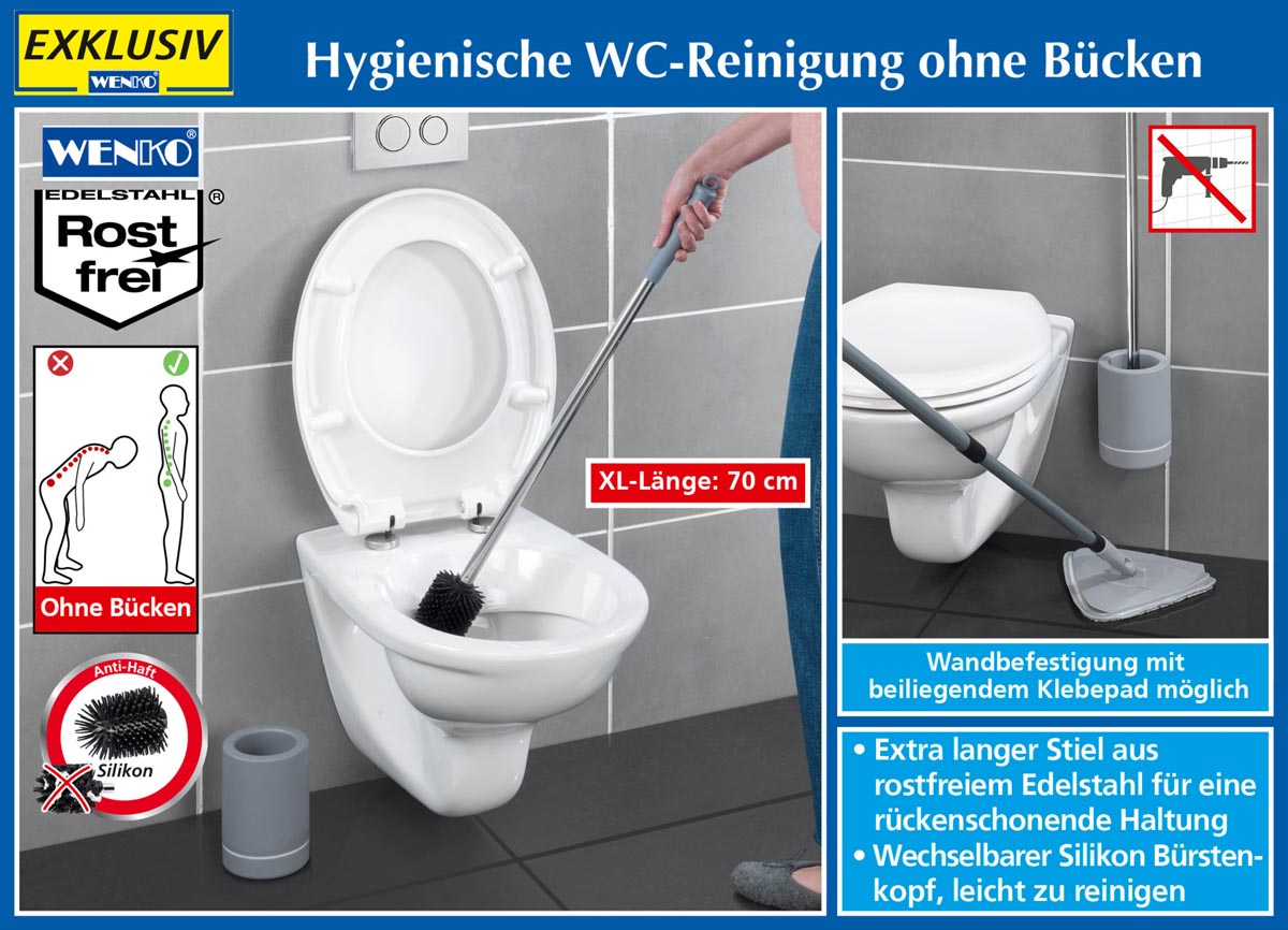WENKO WC štětka, extra dlouhá