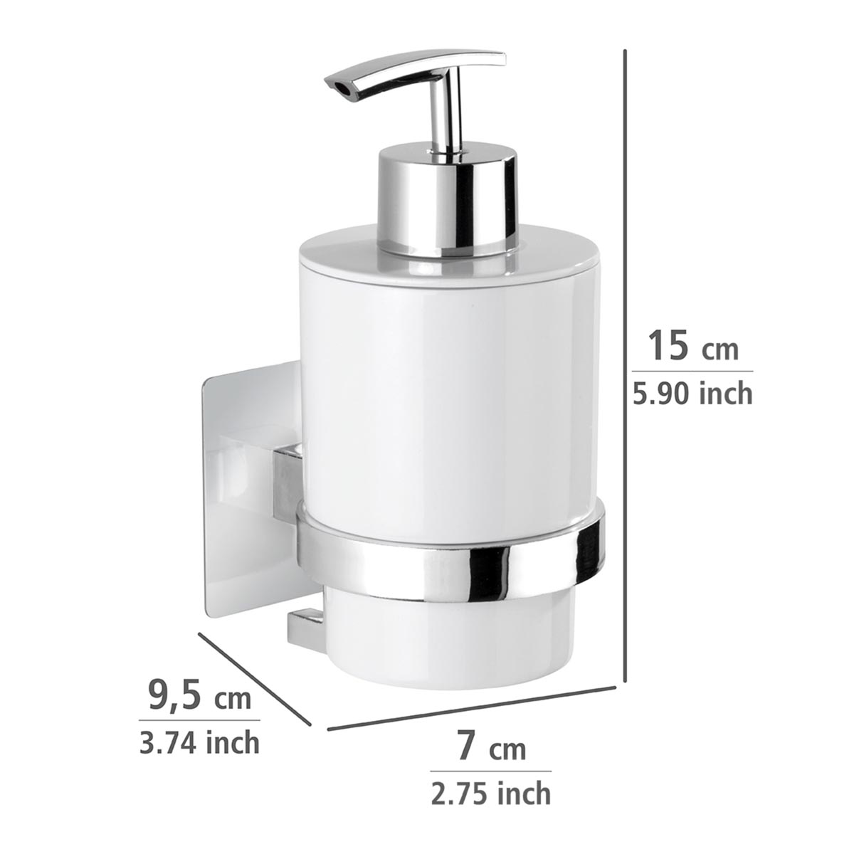 WENKO Turbo-Loc® Dávkovač mýdla Quadro