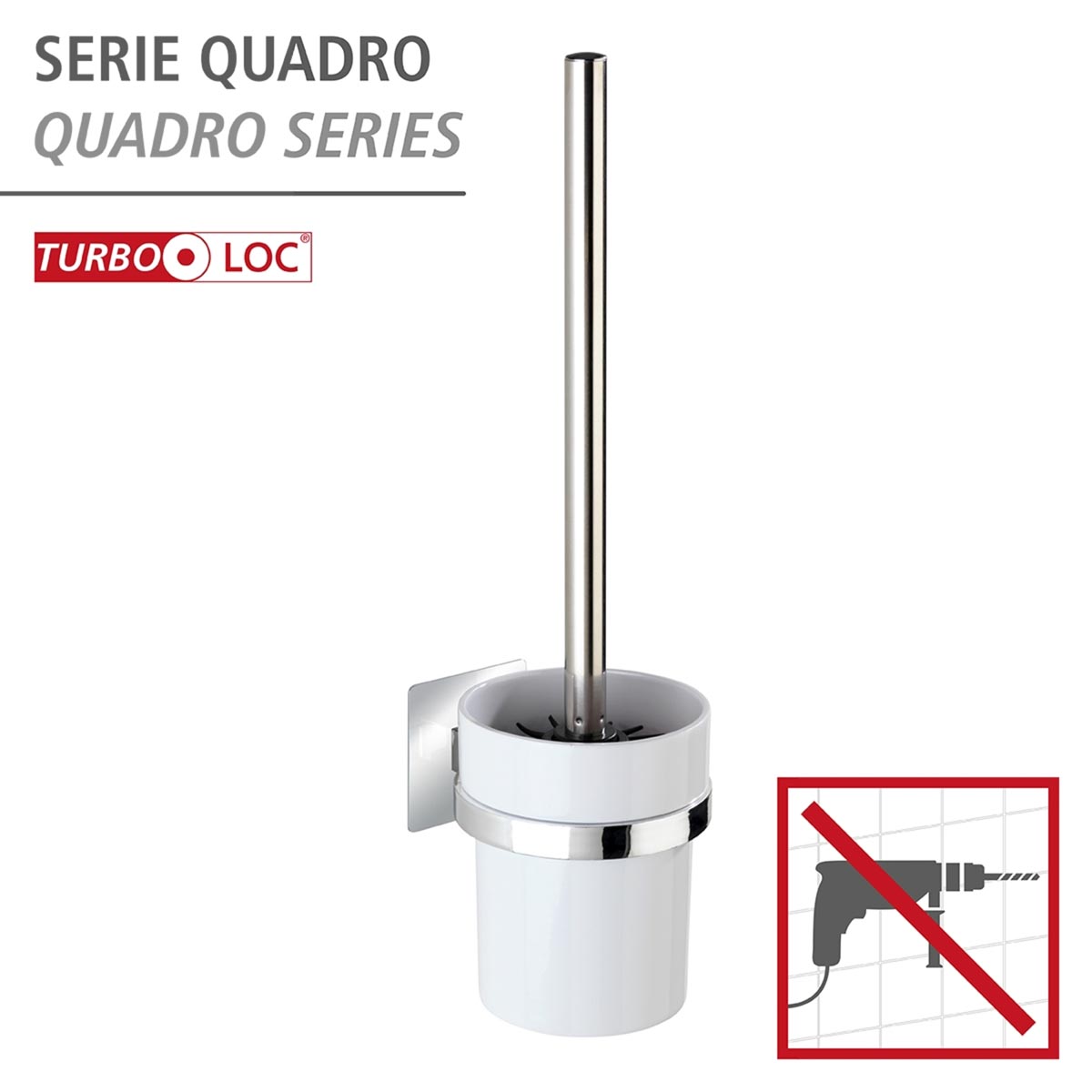 WENKO Turbo-Loc® WC štětka Quadro