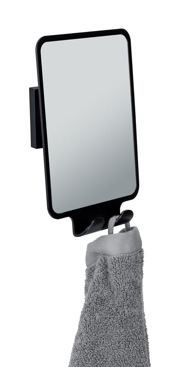 WENKO Vacuum-Loc® Kosmetické zrcadlo Quadro, černé