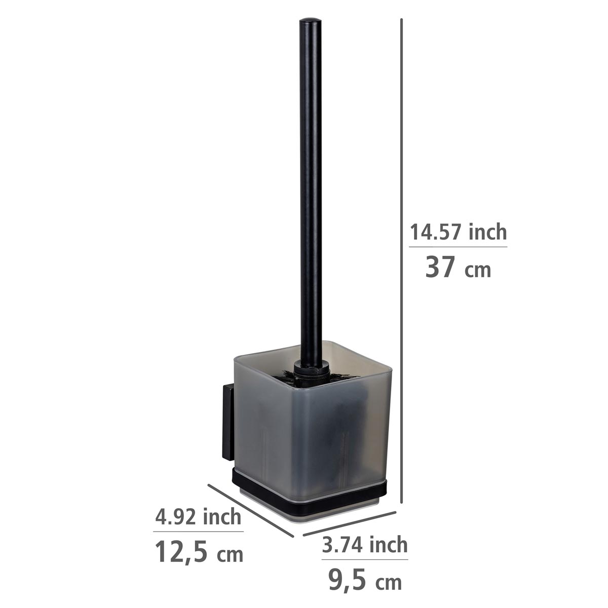 WENKO Vacuum-Loc® WC štětka Quadro, černá