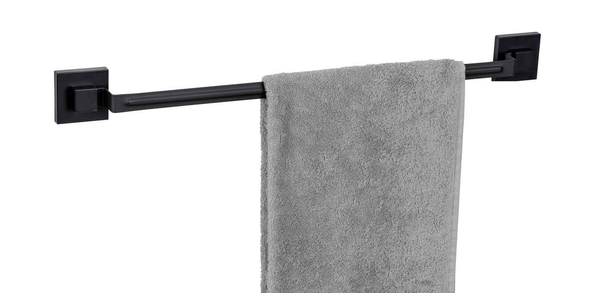 WENKO Vacuum-Loc® Držák na ručníky Quadro, černá
