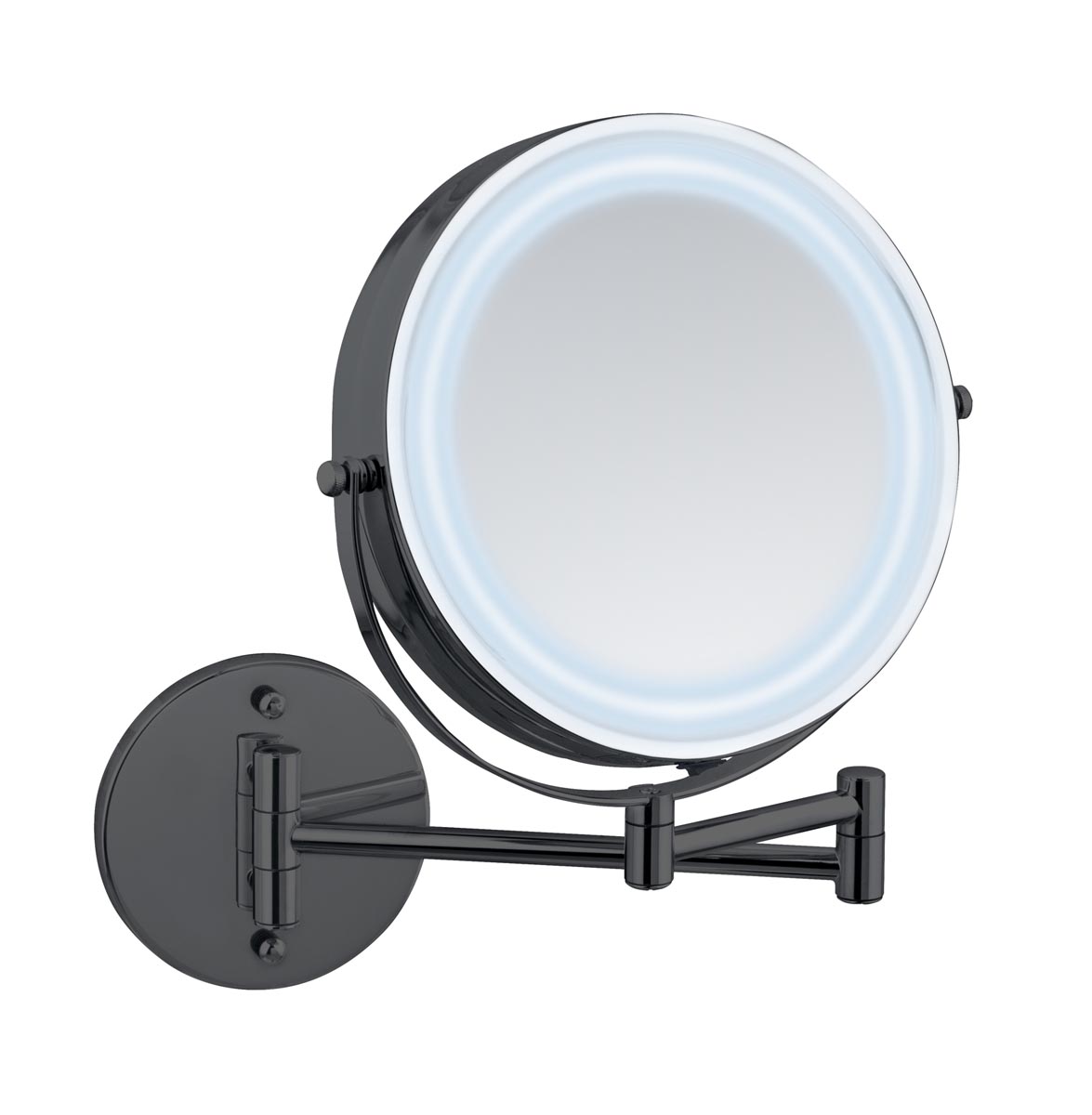 WENKO Power-Loc® LED Kosmetické zrcadlo Lumi, černé