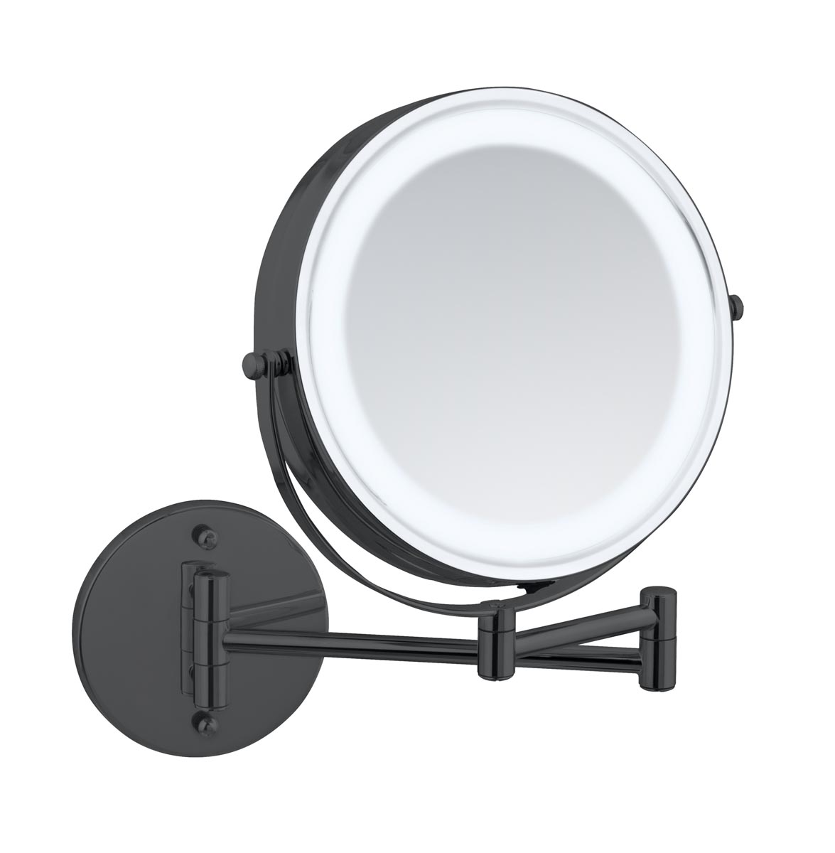 WENKO Power-Loc® LED Kosmetické zrcadlo Lumi, černé