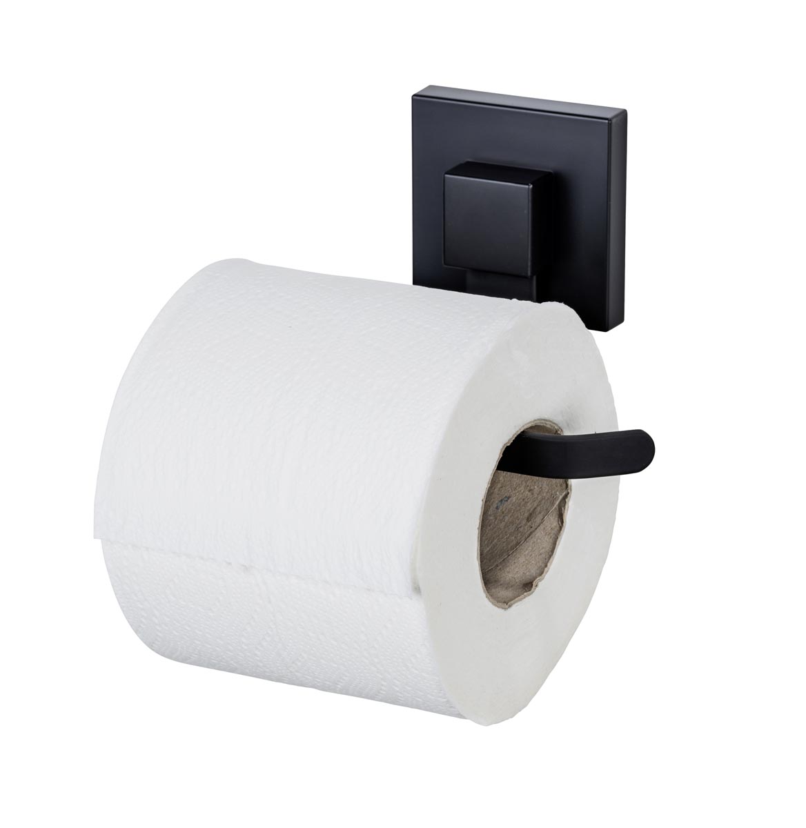 WENKO Vacuum-Loc® Držák toaletního papíru Quadro, černý