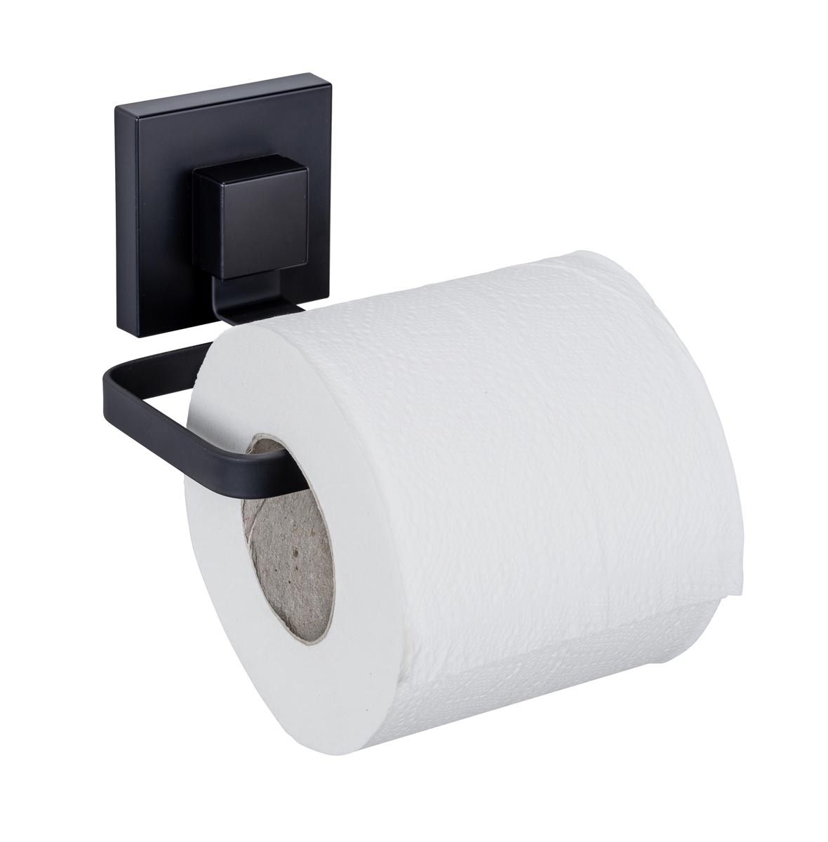 WENKO Vacuum-Loc® Držák toaletního papíru Quadro, černý