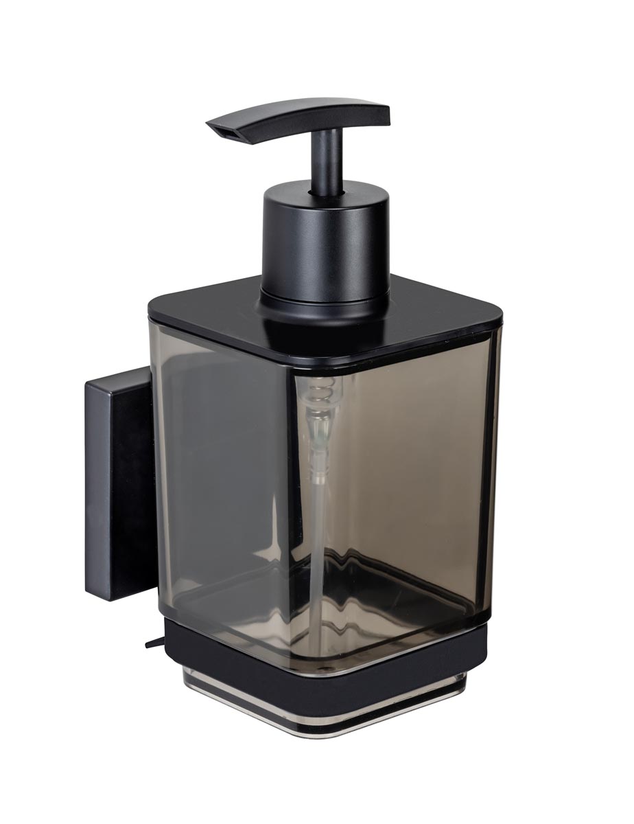 WENKO Vacuum-Loc® dávkovač mýdla Quadro, černý