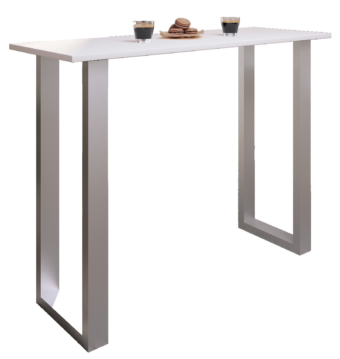 Barový stůl VCM „Xona 140x50“, bílý, II. jakost
