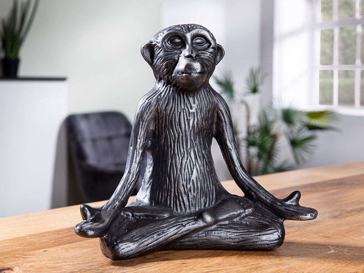 Fotografie produktu: Gilde Hliníková soška opice Monkey, 19 cm