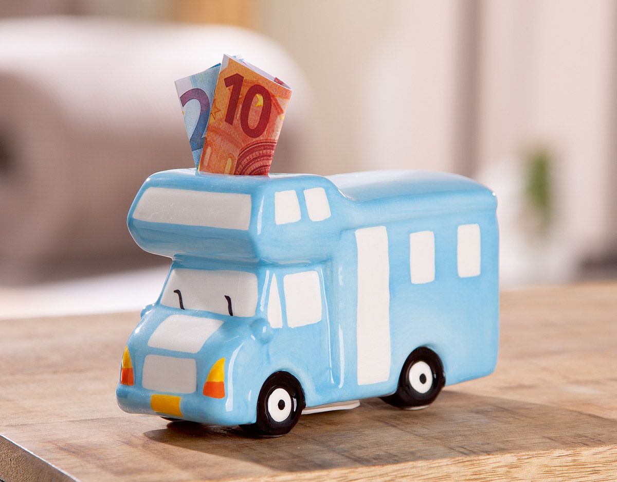 Fotografie produktu: Gilde Keramická pokladnička Karavan, 9 cm