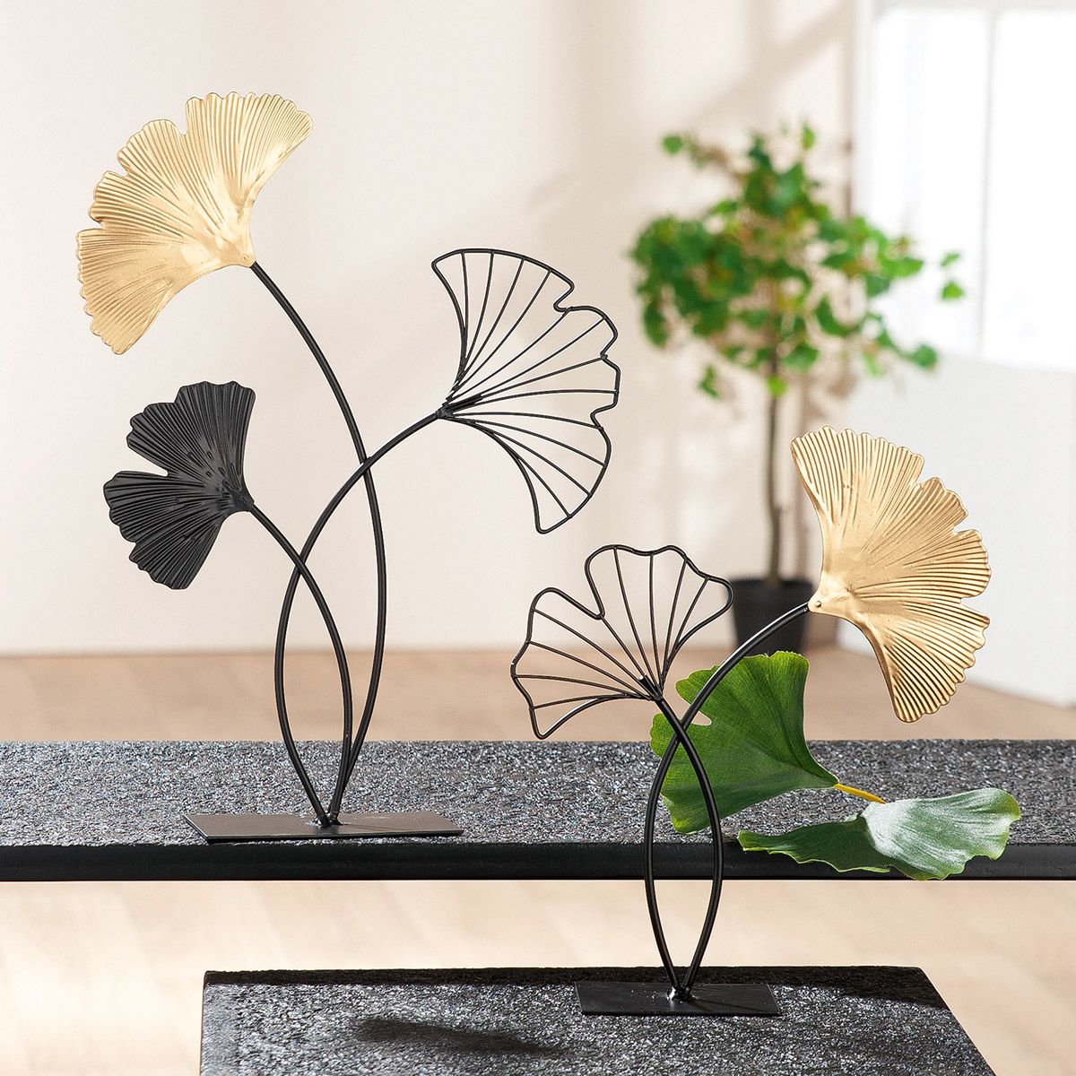 Fotografie produktu: Gilde Kovový stojánek Ginkgo, 24 cm