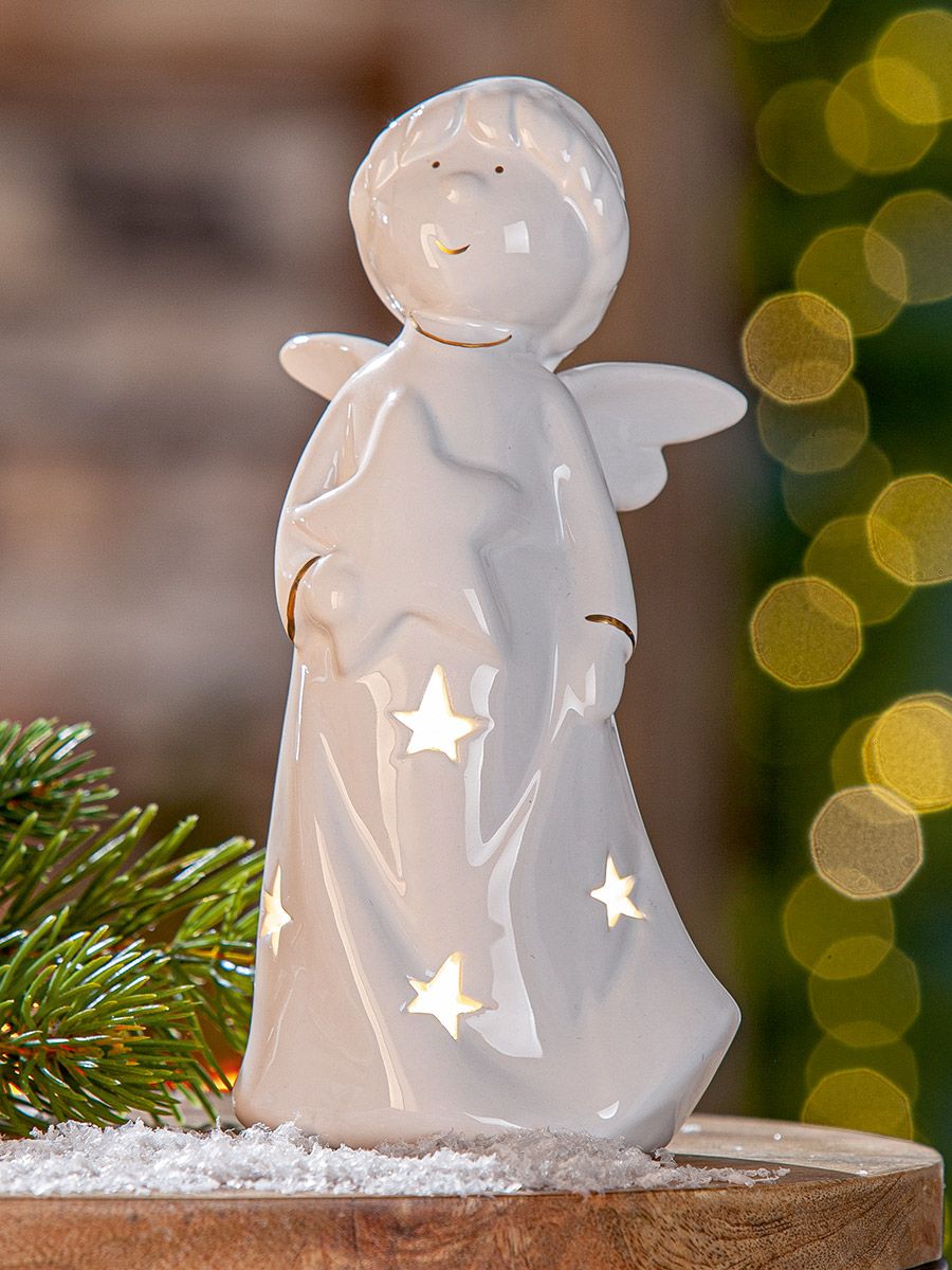 Fotografie produktu: Gilde Anděl LED Emiliel, 20 cm