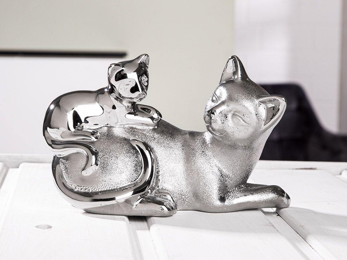Fotografie produktu: Gilde Porcelánová dekorace koček Mochi, 12 cm
